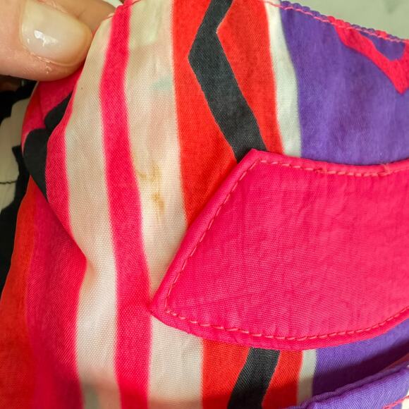 Vintage Obermeyer Ski Belt Neon Print Adjustable Fastex Buckle - Picture 6 of 10